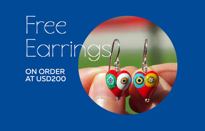 Free heart earrings promotion