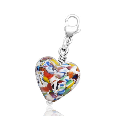 Charms for Bracelet - Silver Heart - Charms