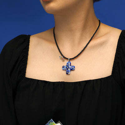 Starry Night Greek Cross Necklace