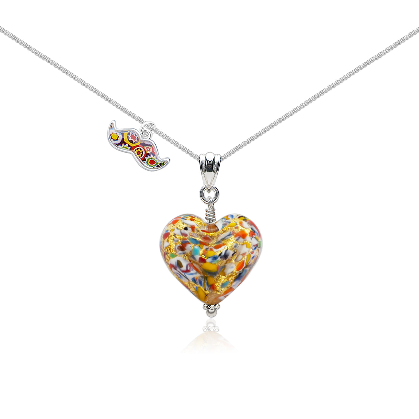 The Kiss Gold Double Heart Necklace