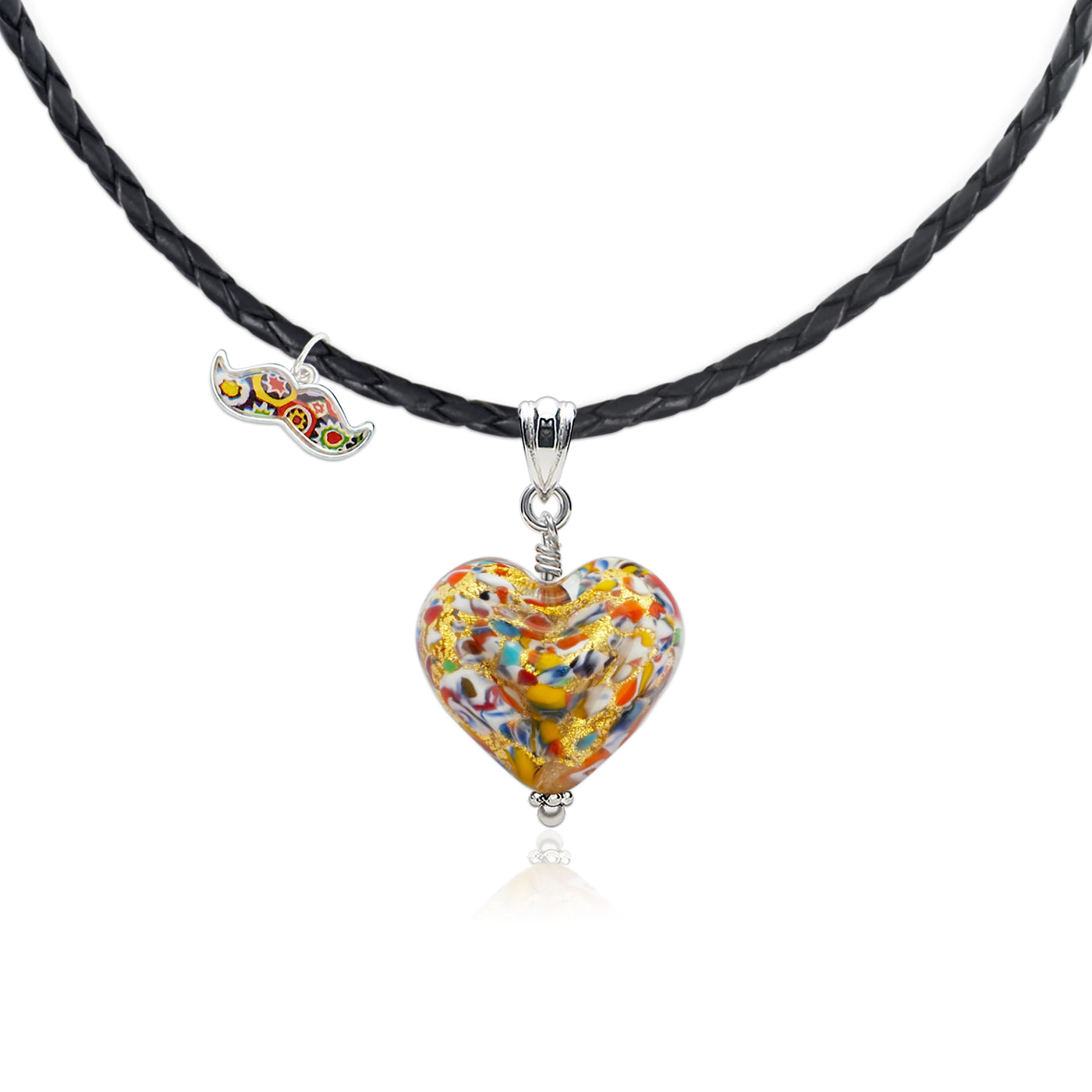 The Kiss Gold Double Heart Necklace