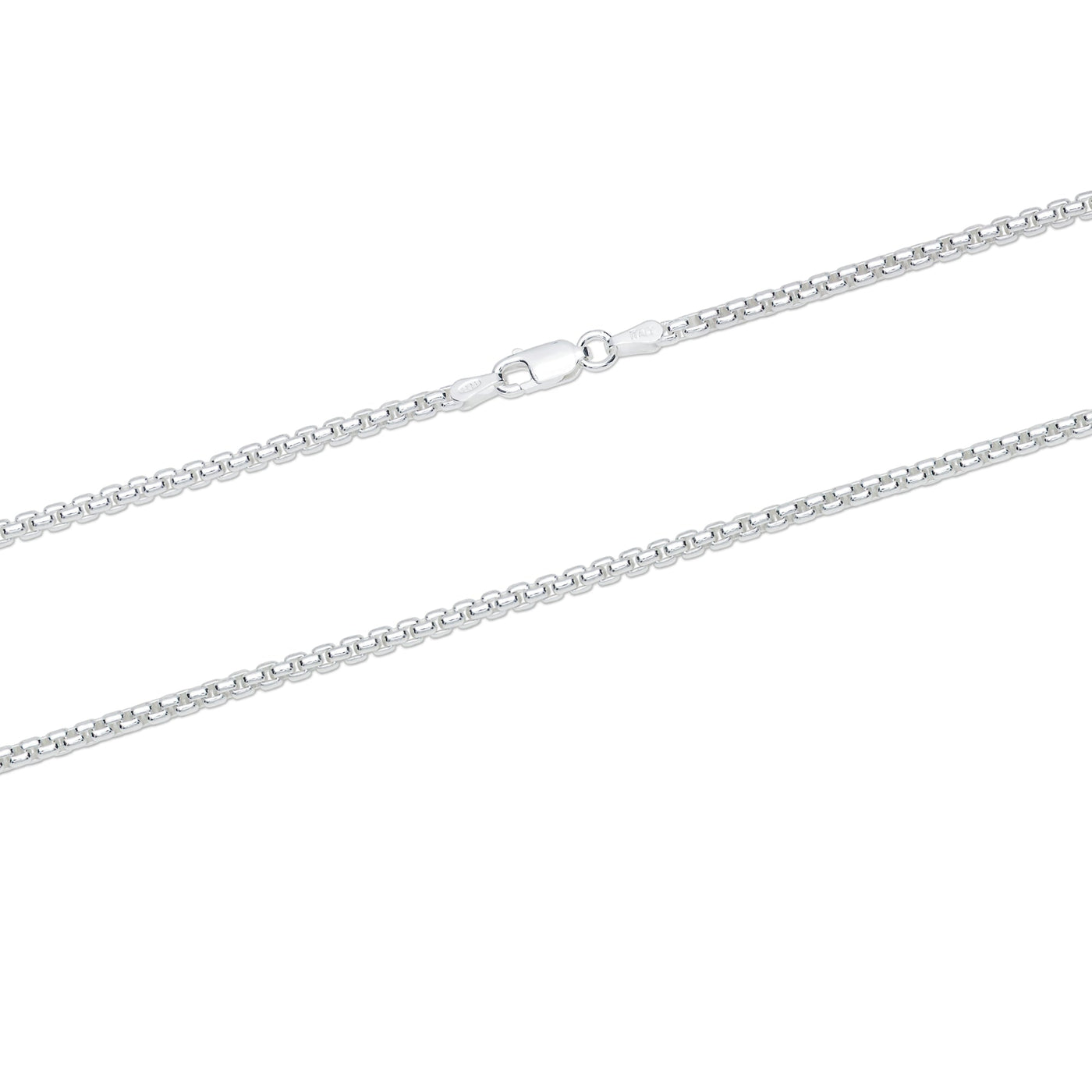 925 Sterling Silver Necklace (1mm / 1.2mm / 1.8mm) - 1.2mm - Necklace