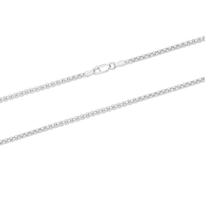 925 Sterling Silver Necklace (1mm / 1.2mm / 1.8mm) - 1.2mm - Necklace