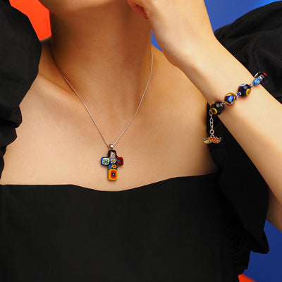 Artylish x Cross Necklace - 2mm 316L Stainless Steel - Pendant Necklace