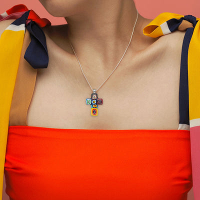 Artylish x Cross Necklace - 2mm 316L Stainless Steel - Pendant Necklace