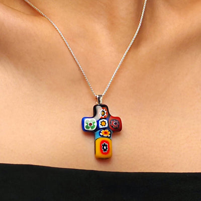 Artylish x Cross Necklace - 2mm 316L Stainless Steel - Pendant Necklace