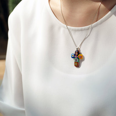 Artylish x Cross Necklace - 2mm 316L Stainless Steel - Pendant Necklace