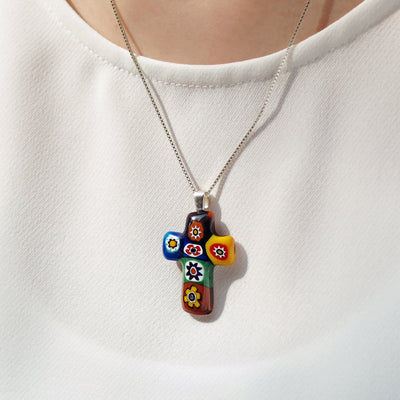 Artylish x Cross Necklace - 2mm 316L Stainless Steel - Pendant Necklace