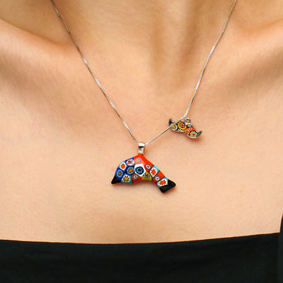 Artylish x Dolphin Necklace - 1mm 925 Sterling [Free upgrade] - Pendant Necklace