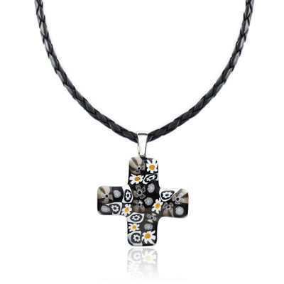 Artylish x Greek Cross Necklace - 1.8mm 925 Sterling Silver - Pendant Necklace