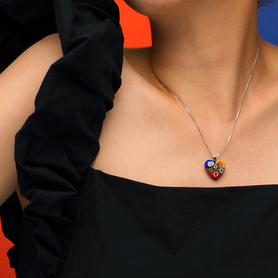 Artylish x Six in Heart Necklace - 2mm 316L Stainless Steel - Pendant Necklace