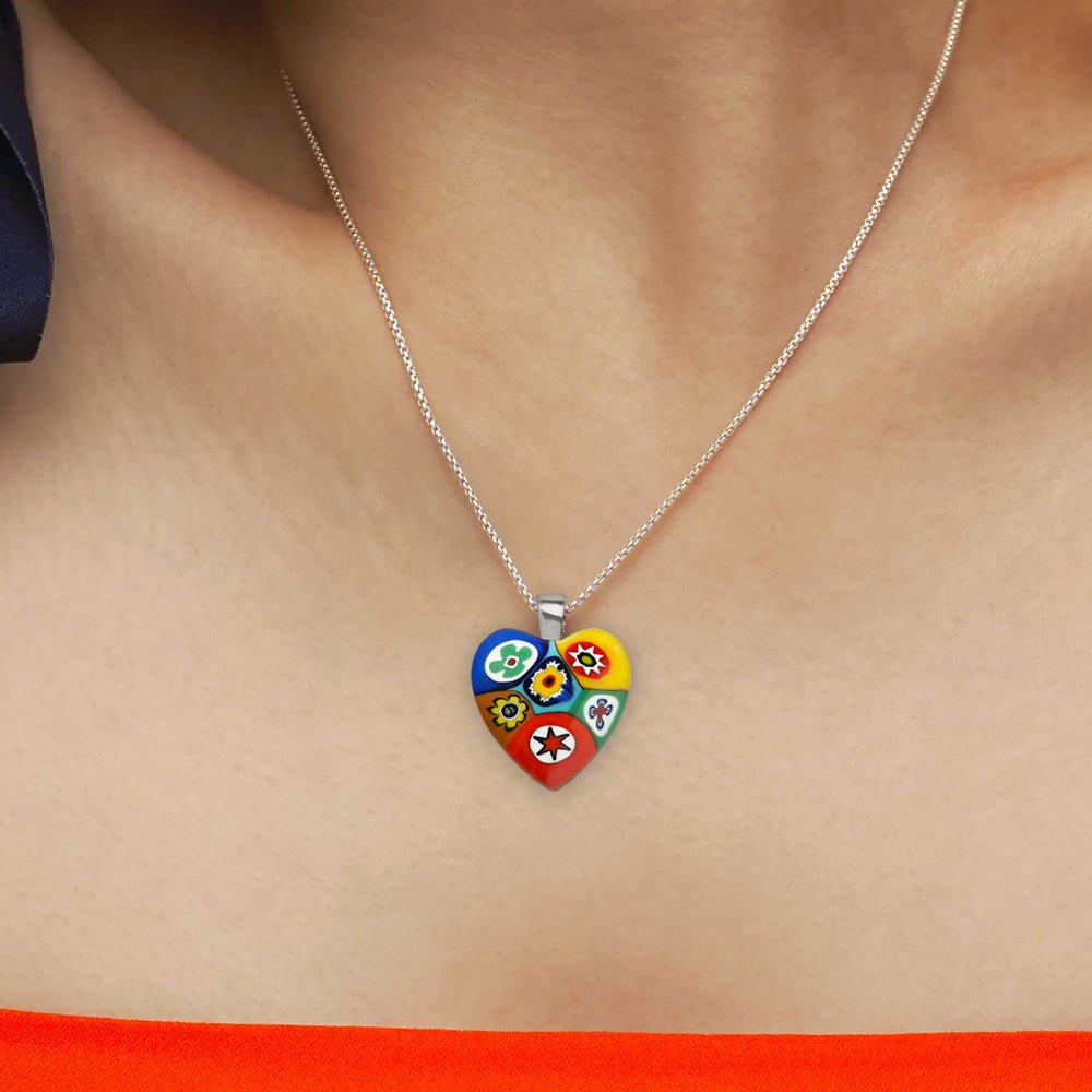 Artylish x Six in Heart Necklace - 2mm 316L Stainless Steel - Pendant Necklace