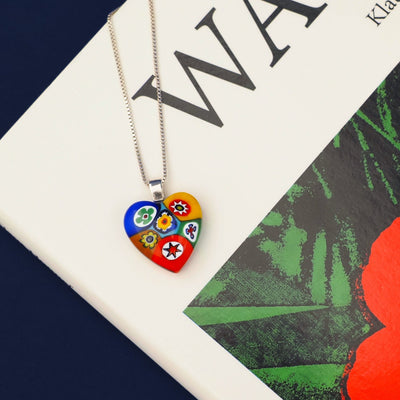 Artylish x Six in Heart Necklace - 2mm 316L Stainless Steel - Pendant Necklace