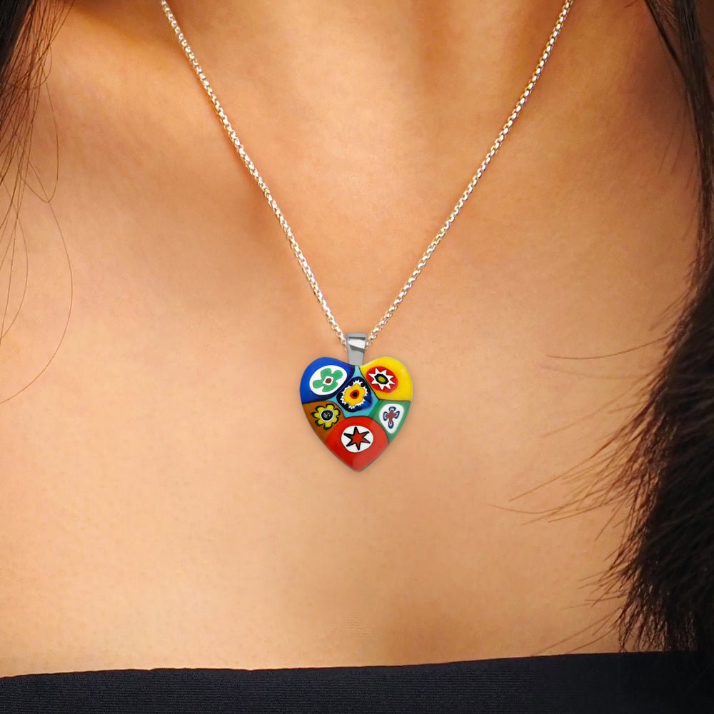 Artylish x Six in Heart Necklace - 2mm 316L Stainless Steel - Pendant Necklace