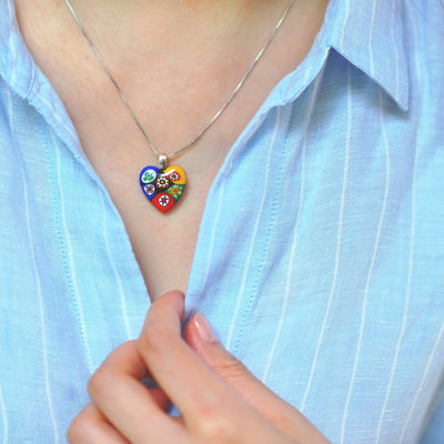 Artylish x Six in Heart Necklace - 2mm 316L Stainless Steel - Pendant Necklace