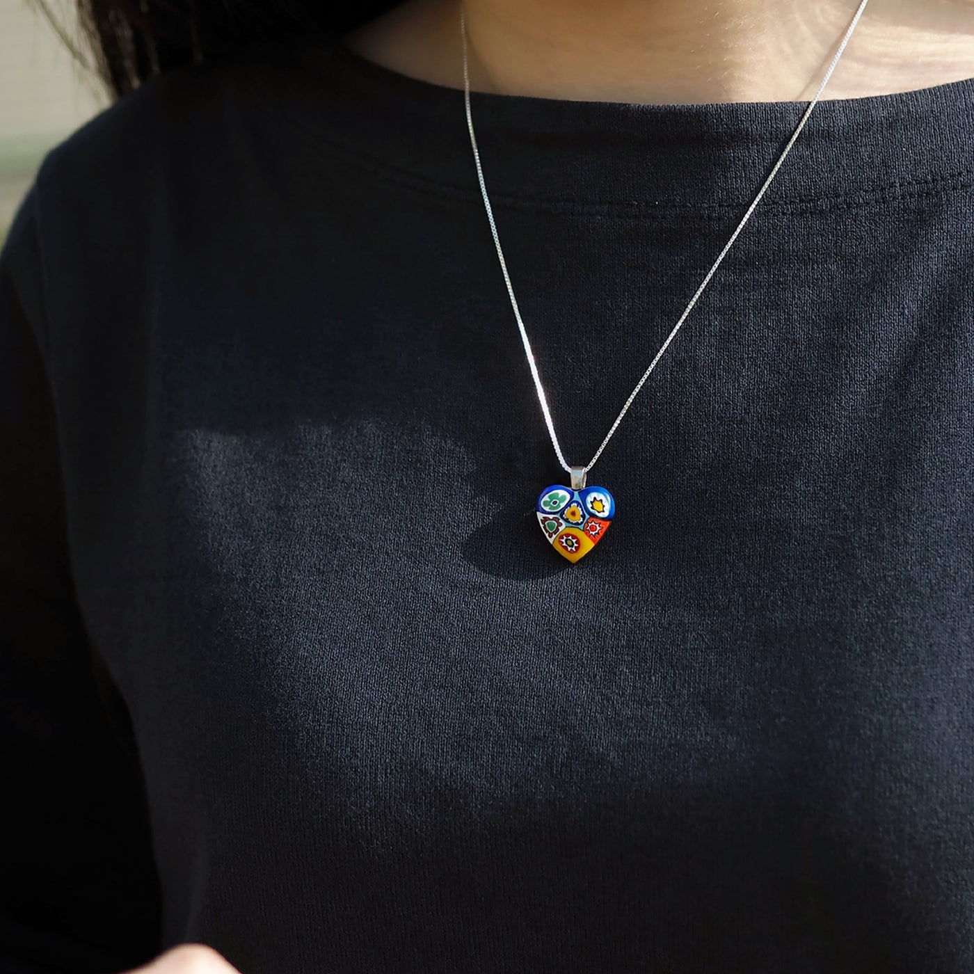 Artylish x Six in Heart Necklace - 2mm 316L Stainless Steel - Pendant Necklace