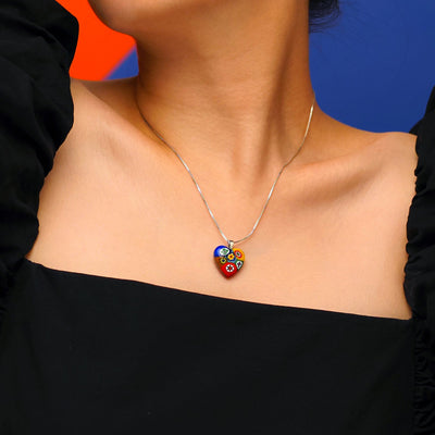 Artylish x Six in Heart Necklace - 2mm 316L Stainless Steel - Pendant Necklace