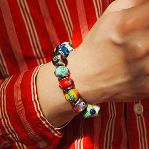 Millefiori Charm Bracelet Jewelry
