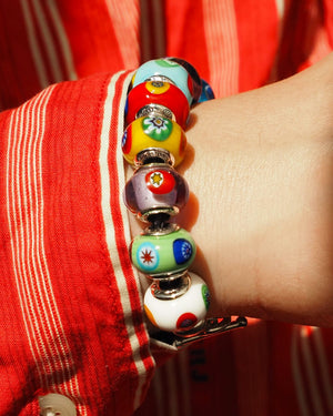 Millefiori Charm Bracelet