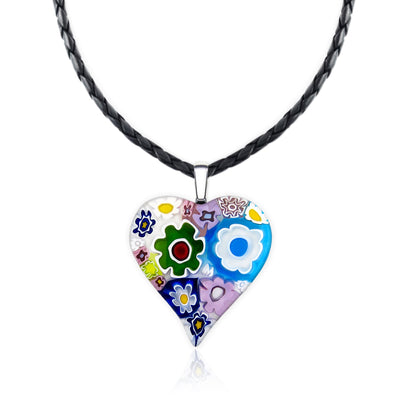 Full of Love Large Heart Pendant - 2mm 316L Stainless Steel - Pendant Necklace