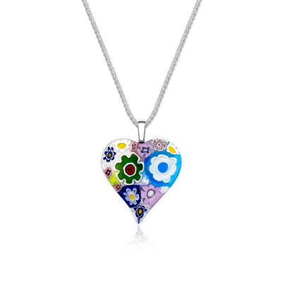 Full of Love Large Heart Pendant - 2mm 316L Stainless Steel - Pendant Necklace