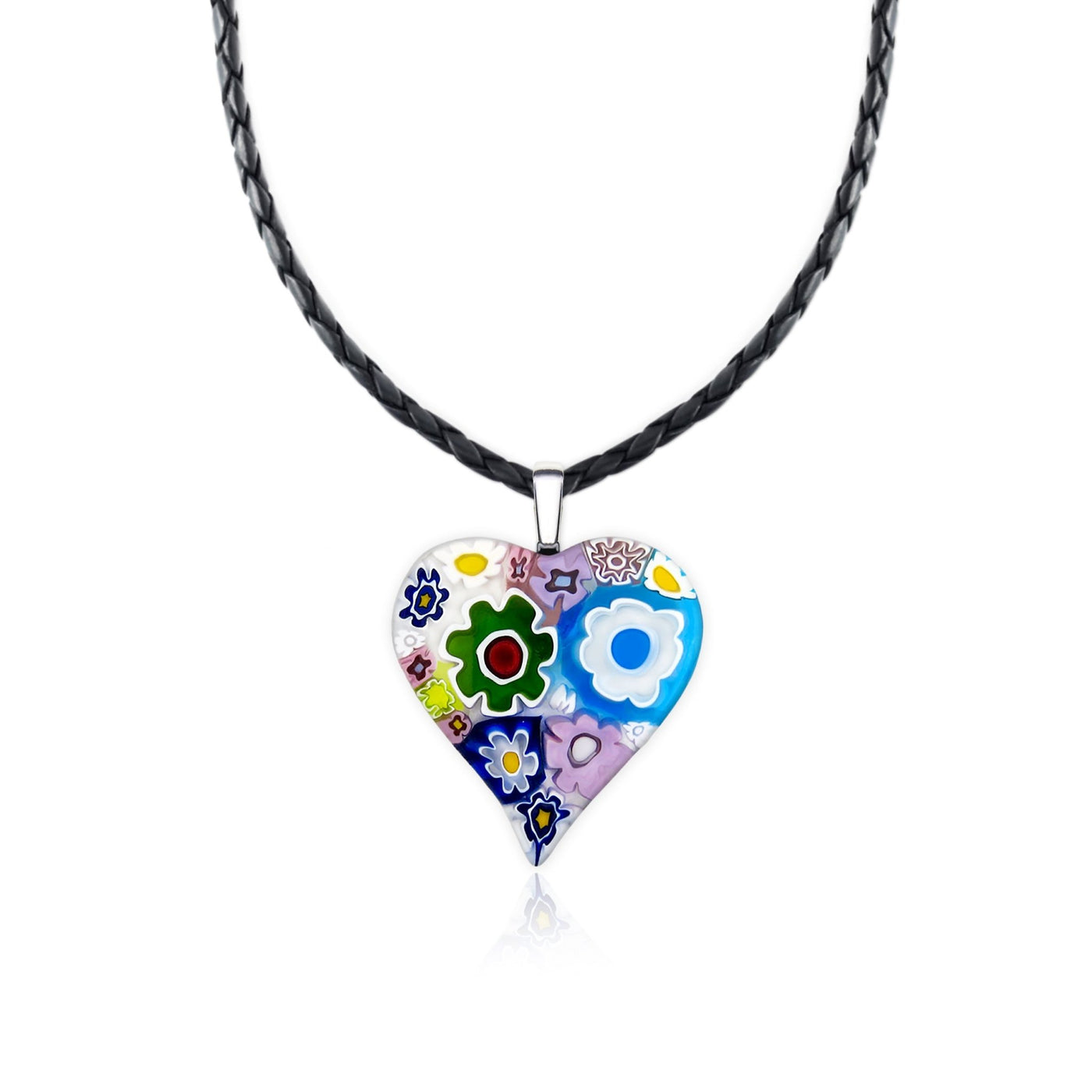 Full of Love Large Heart Pendant - 2mm 316L Stainless Steel - Pendant Necklace