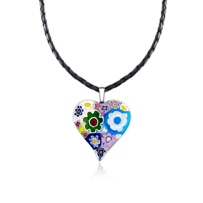 Full of Love Large Heart Pendant - 2mm 316L Stainless Steel - Pendant Necklace