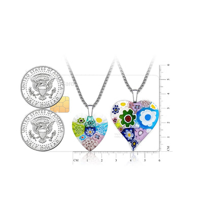 Full of Love Large Heart Pendant - 2mm 316L Stainless Steel - Pendant Necklace