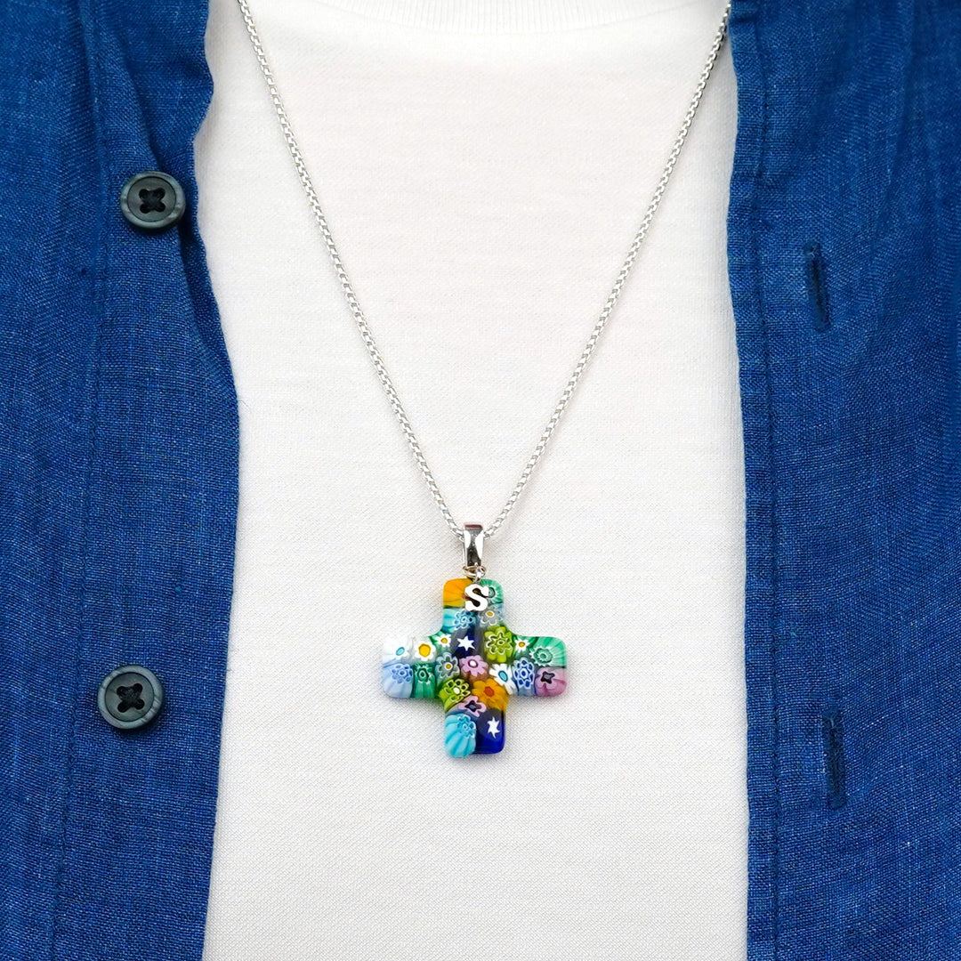 Greek cross necklace store