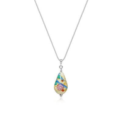 Love in Bloom Small Vase Necklace - 1mm 925 Sterling Silver - Pendant Necklace