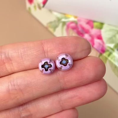 Full Bloom Stud Earrings (8mm)