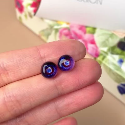Full Bloom Stud Earrings (8mm)