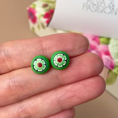 Full Bloom Stud Earrings (8mm)