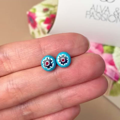 Full Bloom Stud Earrings (8mm)