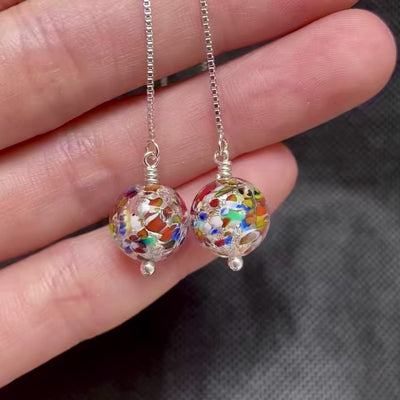 The Kiss Silver Threader Earrings