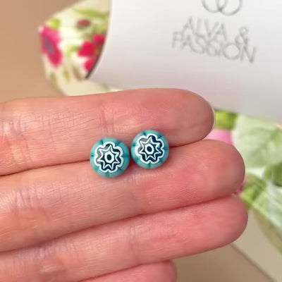 Full Bloom Stud Earrings (8mm)