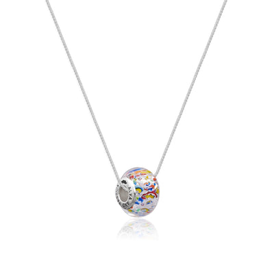 The Kiss Charm Necklace - Silver - Charm Necklace