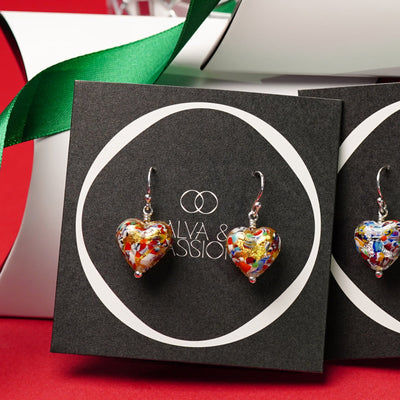 The Kiss Gold Heart Earrings - Earrings