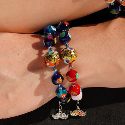THE KISS Gold in Rainbow Bracelet - 16mm - Bracelet