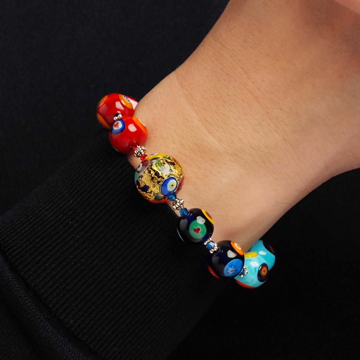 THE KISS Gold in Rainbow Bracelet - 16mm - Bracelet