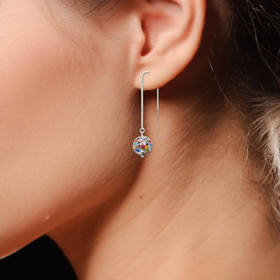 THE KISS Silver Threader Earrings - Earrings