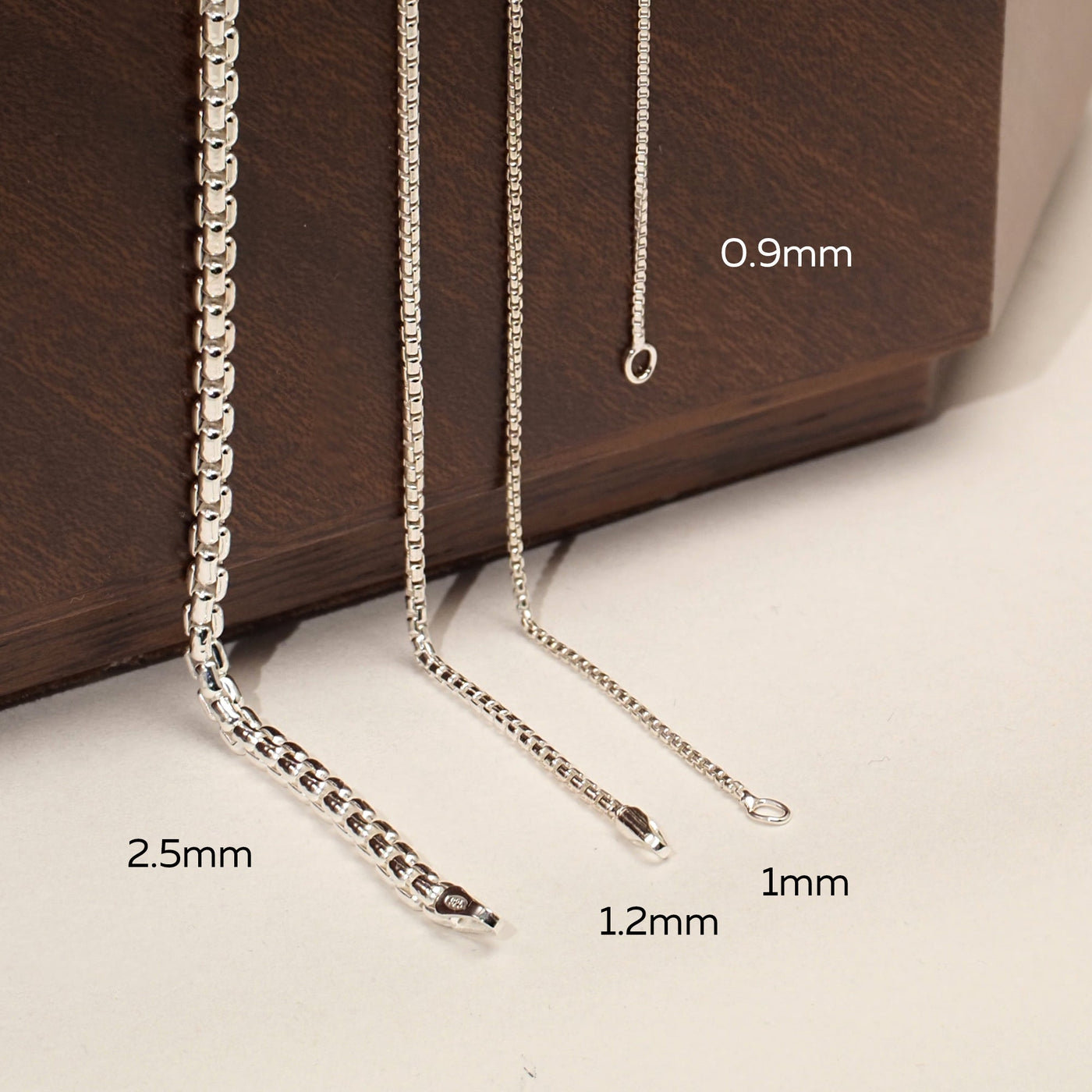 925 Sterling Silver Necklace (2.5mm / 3mm) - 2.5mm - Necklace
