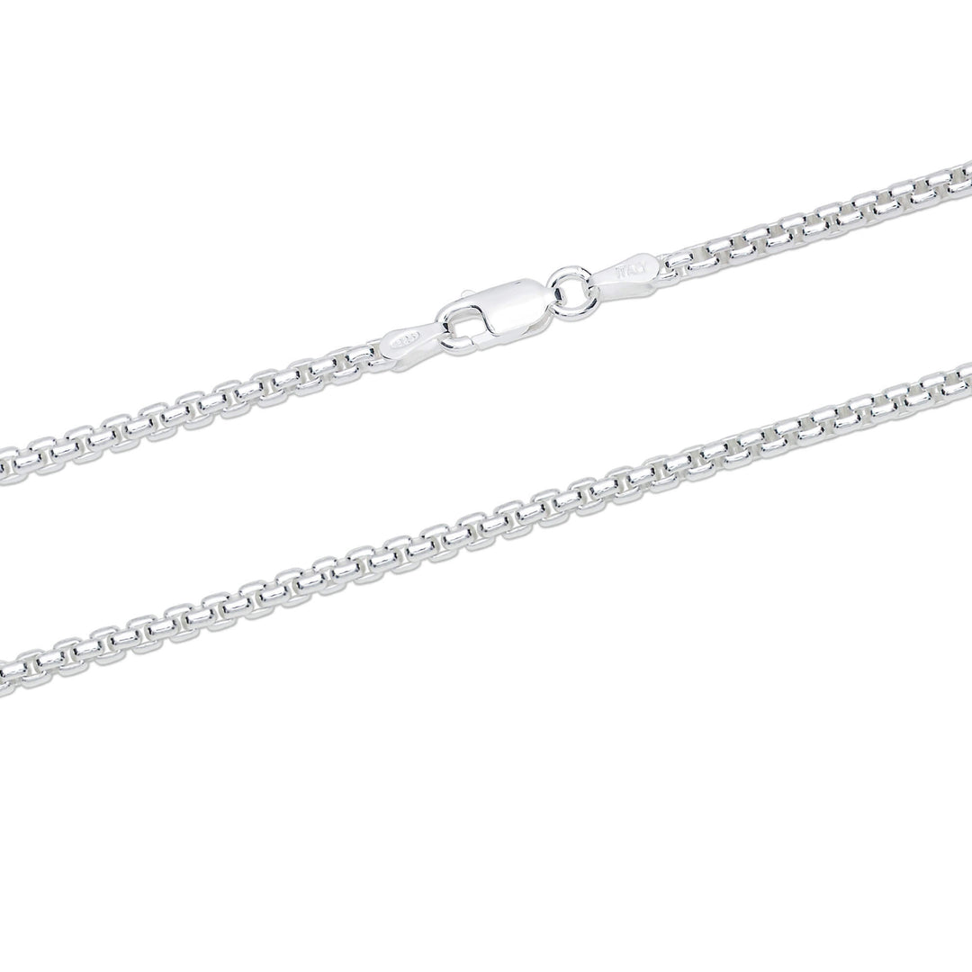 or or 3mm 925 Sterling Silver Necklace for Men Alva