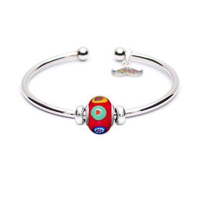 Art · Simple Charm Bangle - Red - Charm Bangle