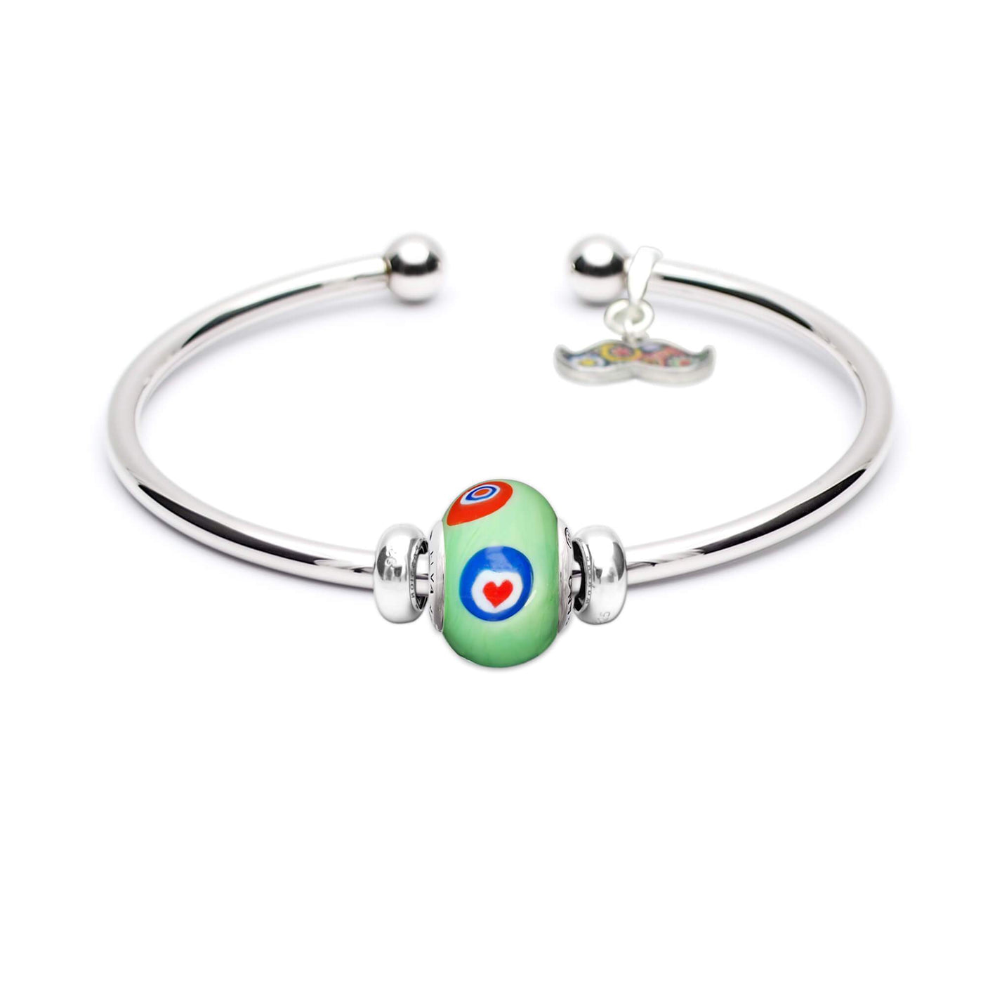 Art · Simple Charm Bangle - Green - Charm Bangle