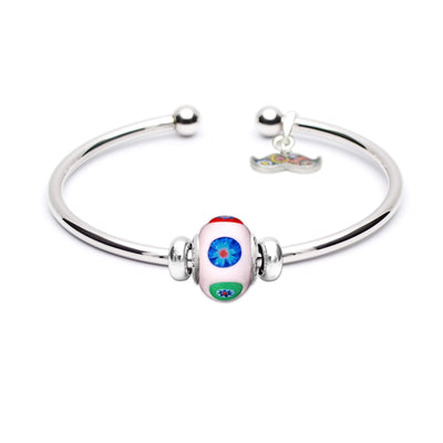 Art · Simple Charm Bangle - Pink - Charm Bangle