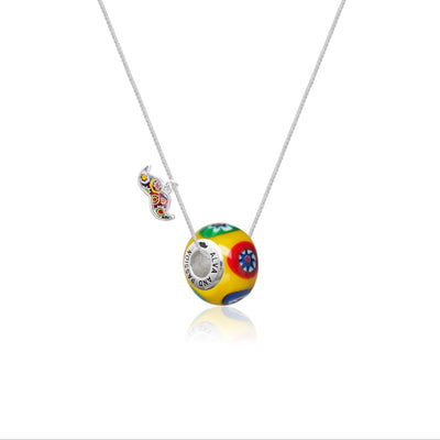 Art · Simple Charm Necklace - Yellow - Charm Necklace