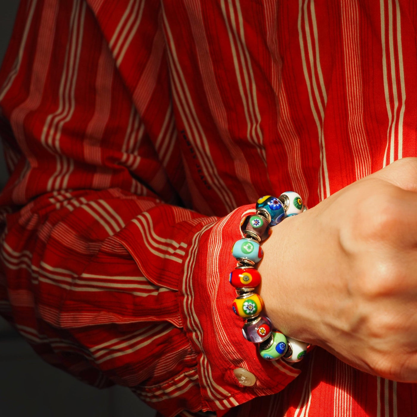 Art · Simple Rainbow Bracelet - Black - Charm Bracelet