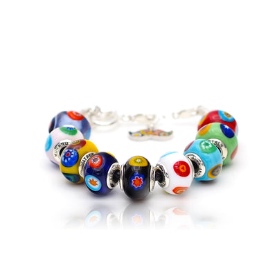 Art · Simple Rainbow Bracelet - Black - Charm Bracelet