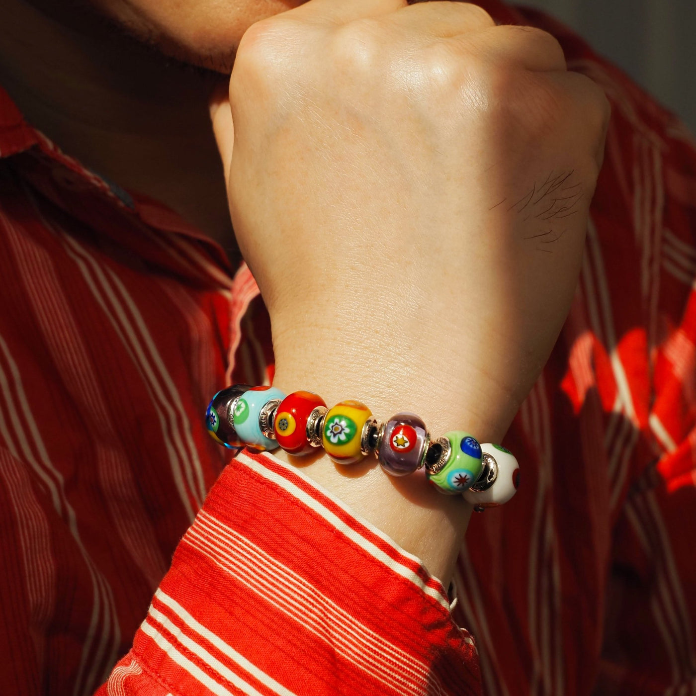 Art · Simple Rainbow Bracelet - Black - Charm Bracelet